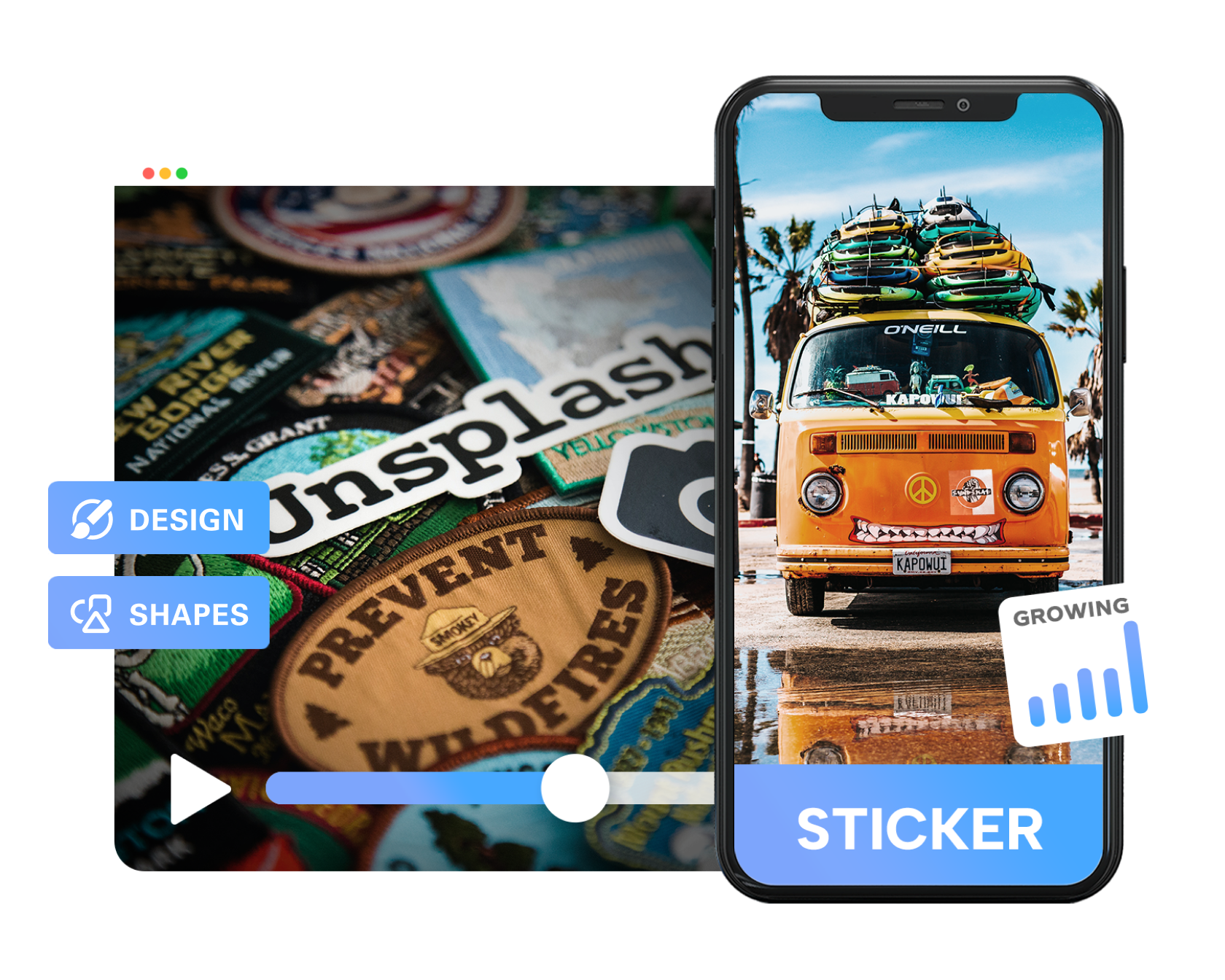 Benutzerdefinierte Bump Sticker Designs Online